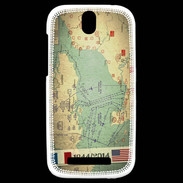 Coque HTC One SV Débarquement Normandie Carte ZG