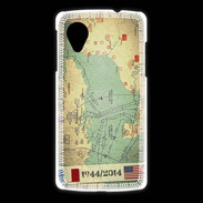 Coque LG Nexus 5 Débarquement Normandie Carte ZG