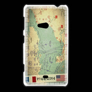 Coque Nokia Lumia 625 Débarquement Normandie Carte ZG
