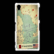 Coque Sony Xpéria Z1 Débarquement Normandie Carte ZG