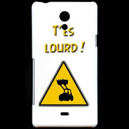 Coque Sony Xperia T T'es lourd PR