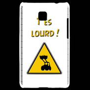 Coque LG Optimus L3 II T'es lourd PR
