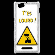 Coque Sony Xperia M T'es lourd PR