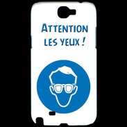 Coque Samsung Galaxy Note 2 Attention les yeux PR