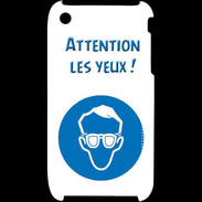 Coque iPhone 3G / 3GS Attention les yeux PR