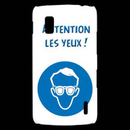 Coque LG Nexus 4 Attention les yeux PR