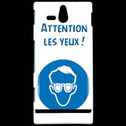 Coque Sony Xperia U Attention les yeux PR