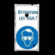Coque Nokia Lumia 520 Attention les yeux PR