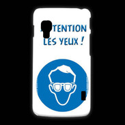 Coque LG L5 2 Attention les yeux PR