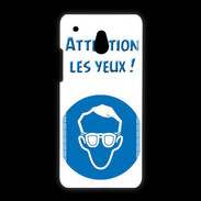 Coque HTC One Mini Attention les yeux PR