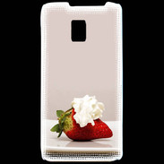 Coque LG P990 Fraise chantilly PR