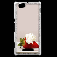 Coque Sony Xperia M Fraise chantilly PR