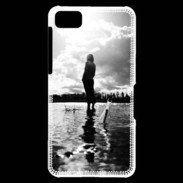 Coque Blackberry Z10 Personnage en noir et blanc PR