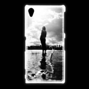 Coque Sony Xpéria Z1 Personnage en noir et blanc PR