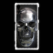 Coque Sony Xpéria Z1 Tête de mort en métal