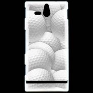 Coque Sony Xperia U Balles de golf en folie