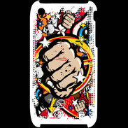 Coque iPhone 3G / 3GS Graffiti free fight