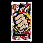 Coque HTC Windows Phone 8S Graffiti free fight