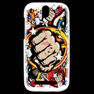 Coque HTC One SV Graffiti free fight