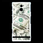 Coque Sony Xperia P Fond dollars 10