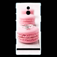 Coque Sony Xperia P Amour de macaron