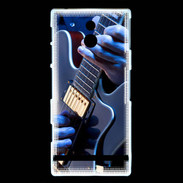 Coque Sony Xperia P Musicien à la guitare 10