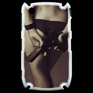 Coque Blackberry 8520 Attention maîtresse dangereuse