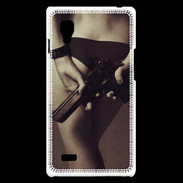 Coque LG Optimus L9 Attention maîtresse dangereuse