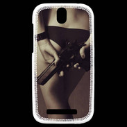 Coque HTC One SV Attention maîtresse dangereuse