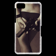 Coque Blackberry Z10 Attention maîtresse dangereuse