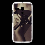 Coque Motorola G Attention maîtresse dangereuse