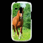 Coque Samsung Galaxy S3 Mini Cheval arabe robe marron et blanche
