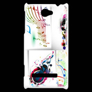 Coque HTC Windows Phone 8S Abstract musique
