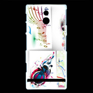 Coque Sony Xperia P Abstract musique