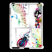 Coque iPad 2/3 Abstract musique