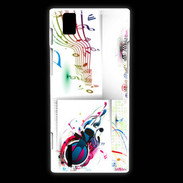 Coque Huawei Ascend P2 Abstract musique
