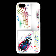Coque iPhone 5C Abstract musique