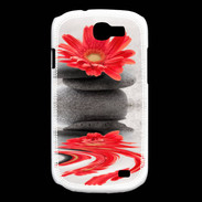 Coque Samsung Galaxy Express Fleurs et galet