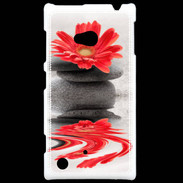 Coque Nokia Lumia 720 Fleurs et galet