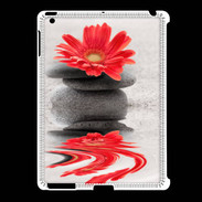 Coque iPad 2/3 Fleurs et galet