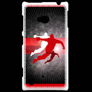 Coque Nokia Lumia 720 Illustration Handball en noir et rouge