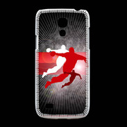 Coque Samsung Galaxy S4mini Illustration Handball en noir et rouge