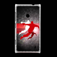 Coque Nokia Lumia 520 Illustration Handball en noir et rouge