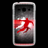 Coque Samsung Galaxy Ace3 Illustration Handball en noir et rouge