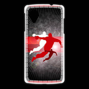 Coque LG Nexus 5 Illustration Handball en noir et rouge