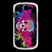Coque Samsung Galaxy Express Tête de mort design et colorée