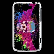 Coque HTC Wildfire G8 Tête de mort design et colorée