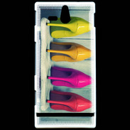 Coque Sony Xperia U Chaussures à talons colorés 5