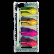 Coque Sony Xperia M Chaussures à talons colorés 5