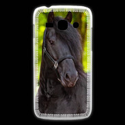 Coque Samsung Galaxy Ace3 Portrait de cheval noir 10